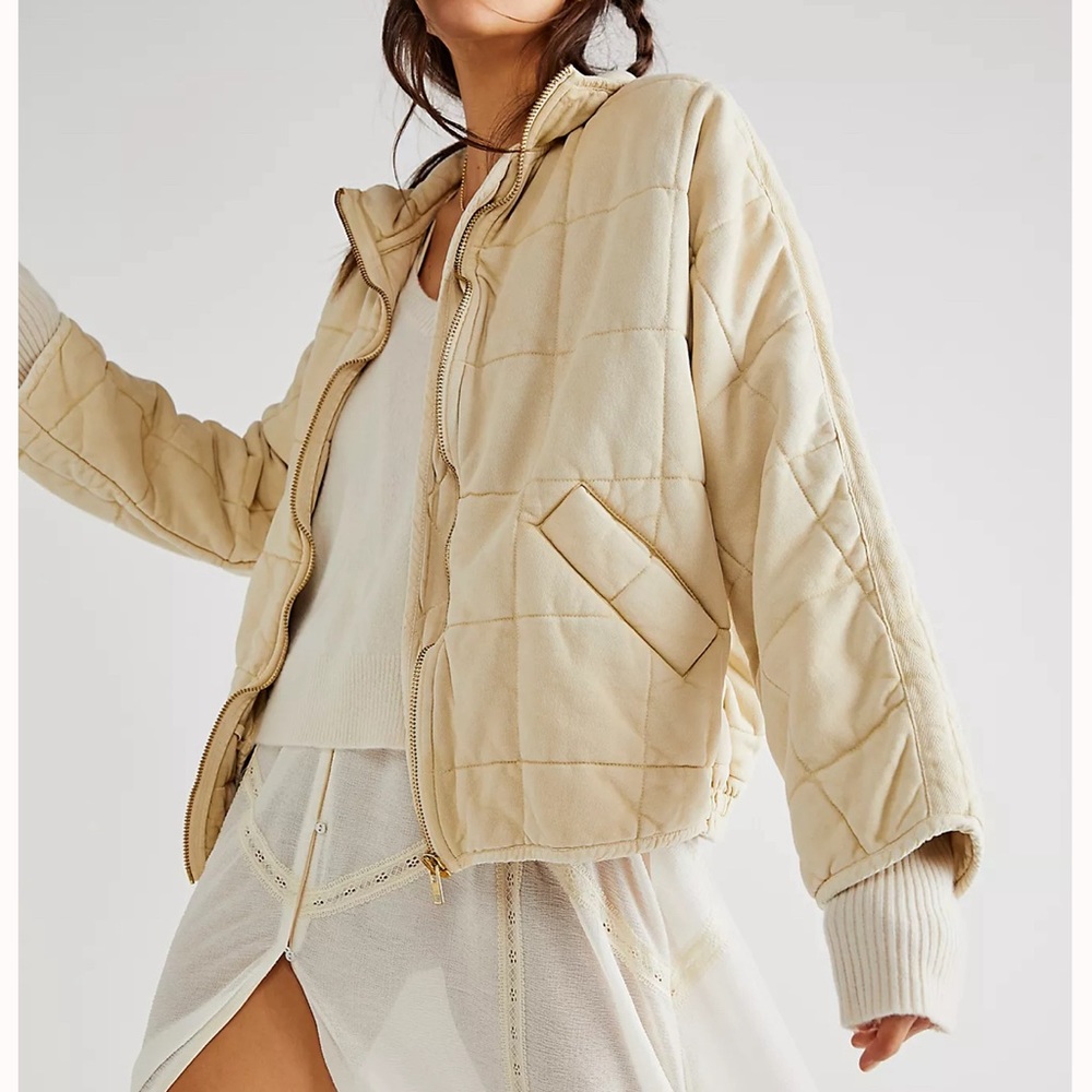 Dolman Quilted Knit Jacket from Free People